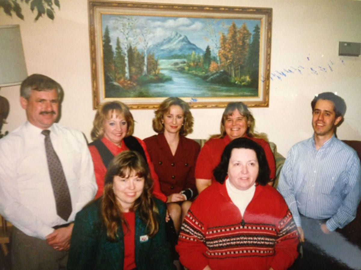 Doug with early Board & Staff Doug with early Board & Staff