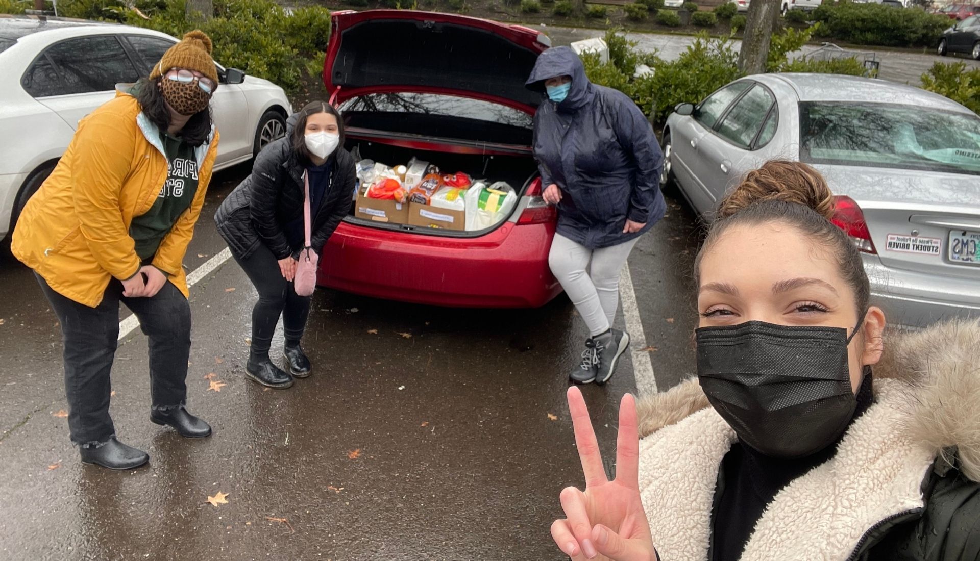 Resident Services Deliver Food Boxes