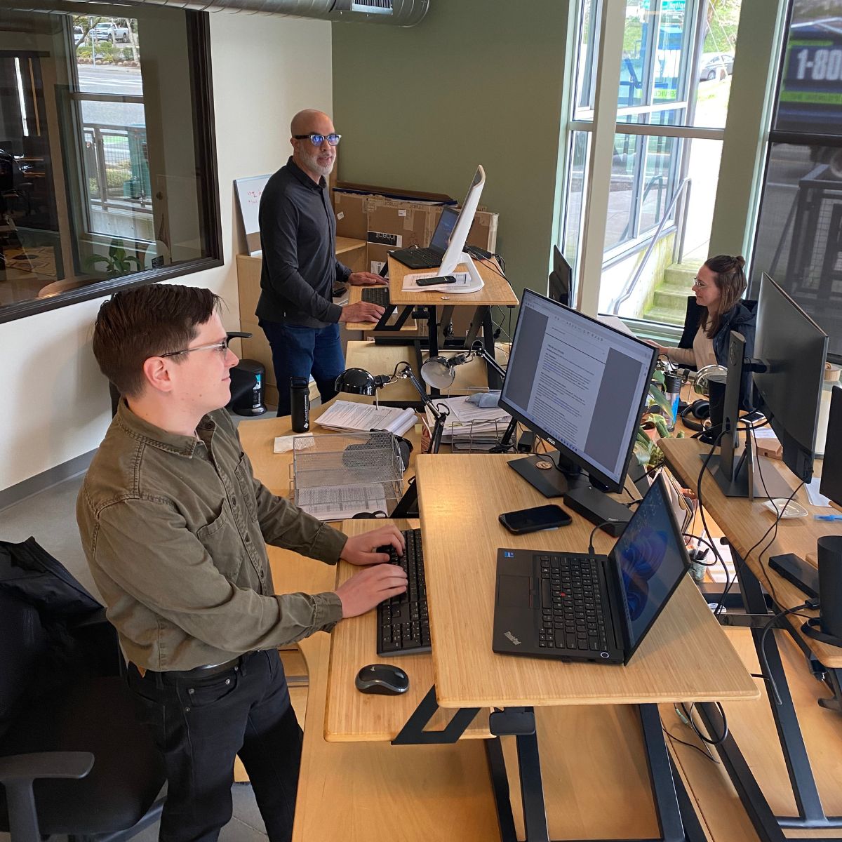 Housing Team in CPAH's New Office