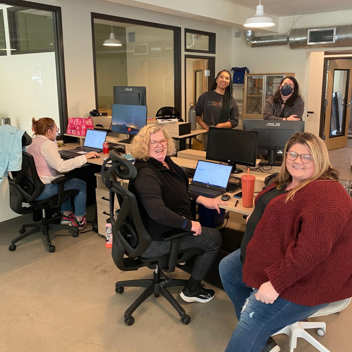 Resident Services Staff in CPAH's New Office